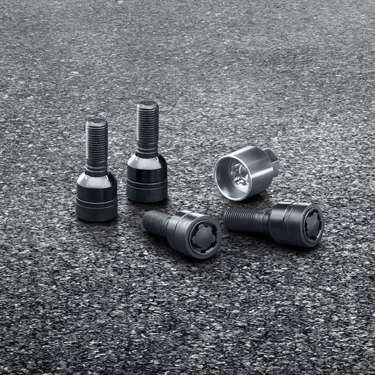 Porsche Wheel Bolts, (Black) Incl Anti-Theft Wheel Bolts - Cayenne E3