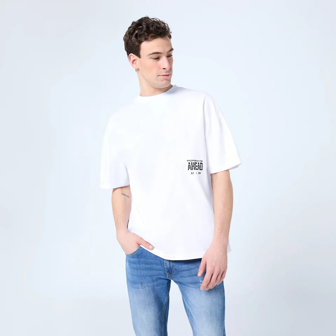 Porsche Men's White T-shirt - AHEAD