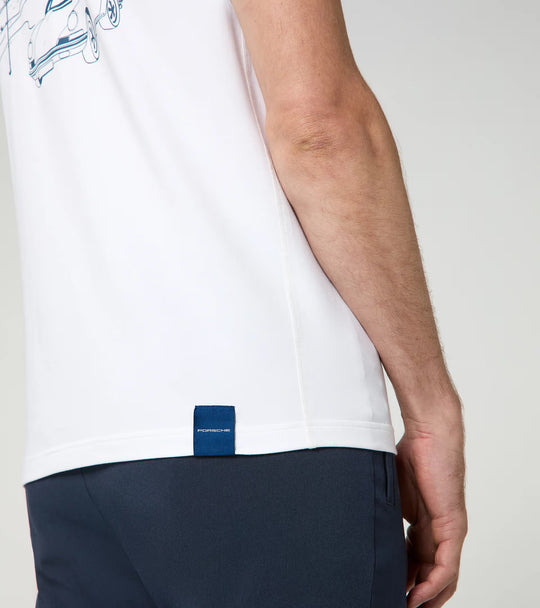 Porsche x Puma Unisex Blue T-Shirt - 911 Targa 60Y