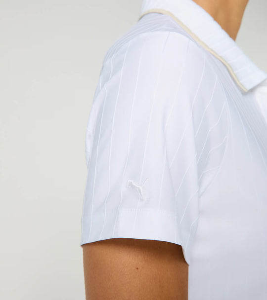 Porsche x Puma Women's White Polo Shirt - 911 Targa 60Y