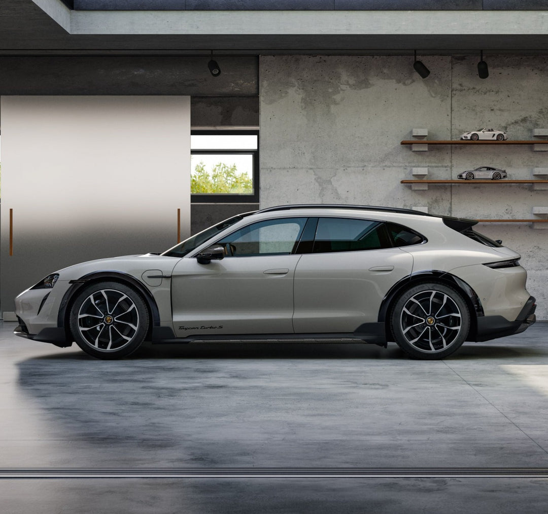 20" Taycan "Turbo Aero Design" Winter Set - Silver / Black