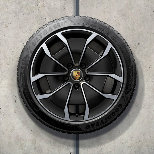 20" Taycan "Turbo Aero Design" Winter Set - Silver / Black