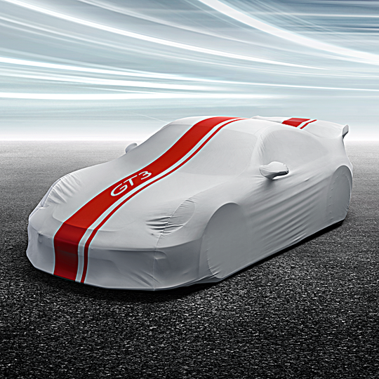Porsche 911 (992.1) GT3 Design Indoor Car Cover - Red/White