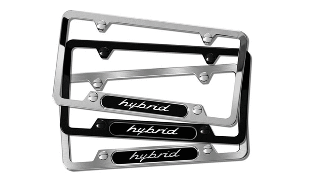 Porsche License Plate Frame - Hybrid