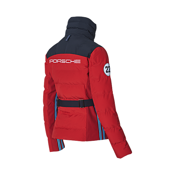Porsche  Ladies Quilted Jacket W/ Belt - Martini Racing