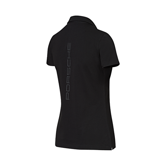 Porsche Ladies Polo Shirt (Black)- Motorsport Collection