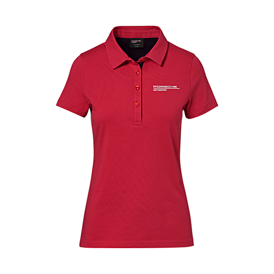Porsche Ladies Polo Shirt (Red) - Motorsport