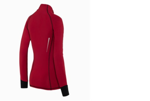 Porsche Women's Red Lightweight Fitness Jacket - Sport