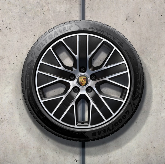 20" Taycan "Turbo Aero" Winter Set - Silver / Black