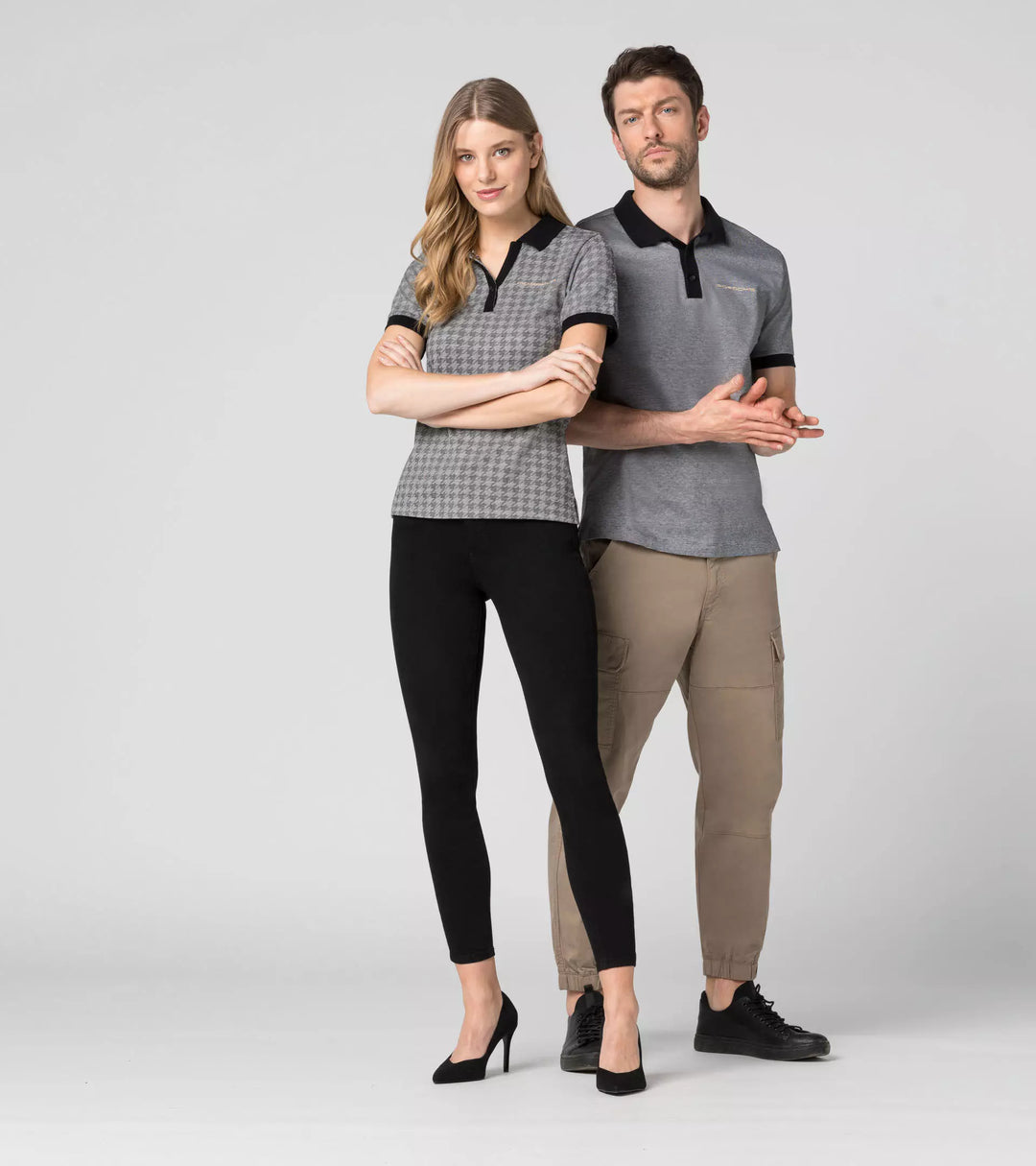 Porsche Men's Polo Shirt (Grey) - Heritage