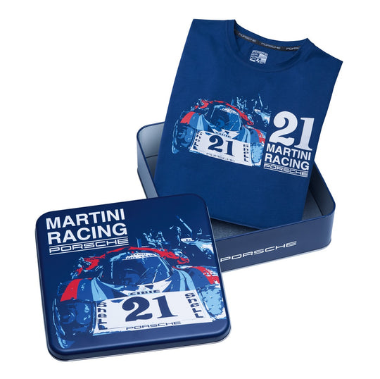 Porsche Collector's T-shirt, Blue #21 - Martini Racing