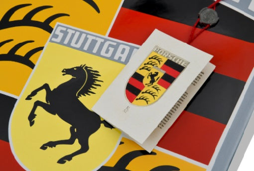 Porsche Classic Crest Enamel Sign