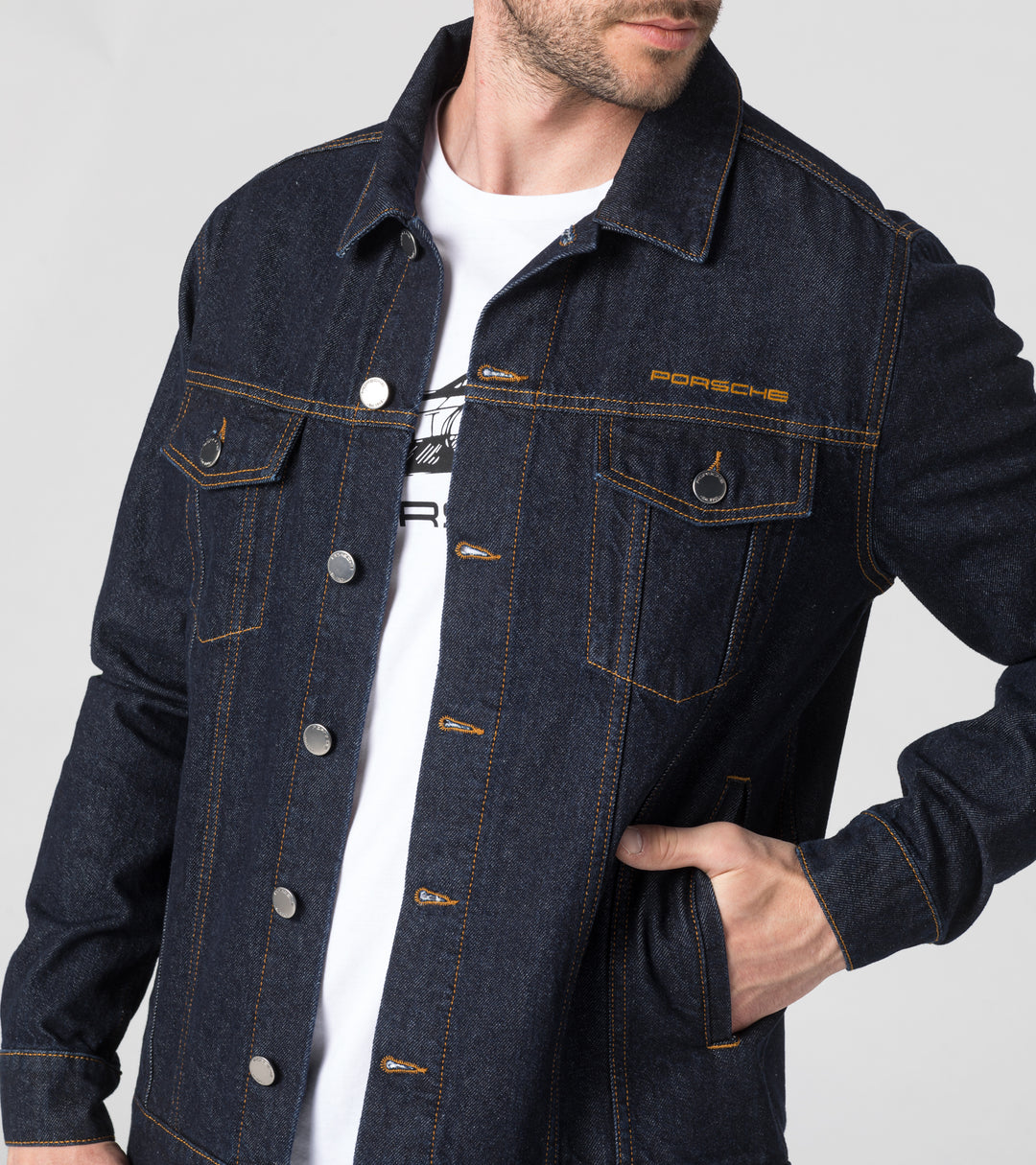 Porsche Men's Denim Jacket - Essential