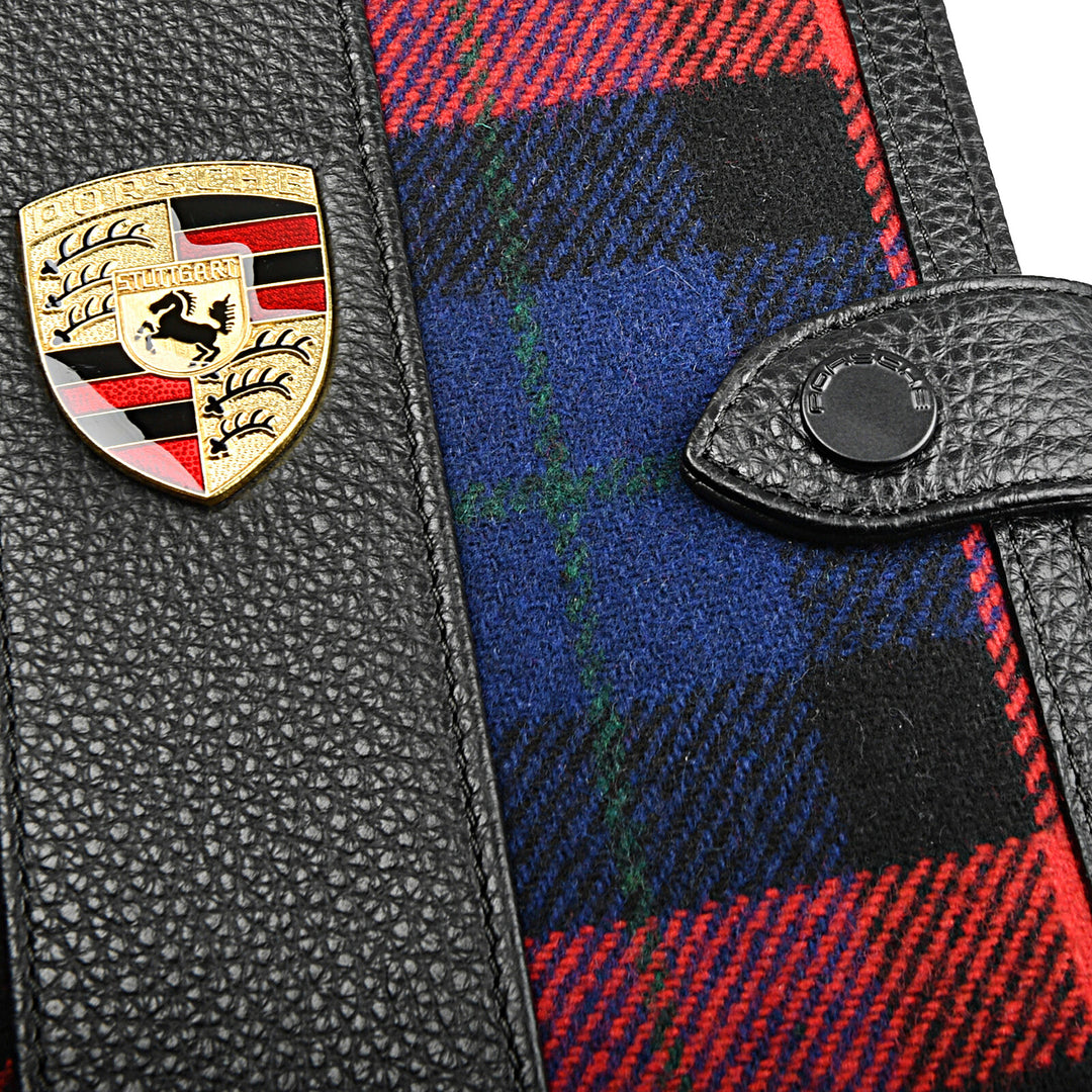 Porsche Classic Document Folder - Tartan Red