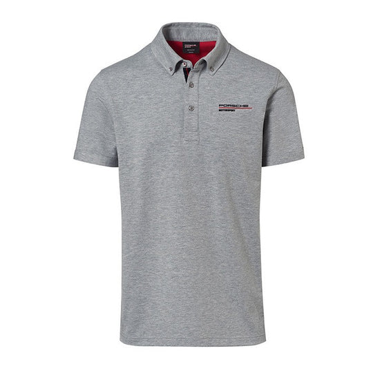 Porsche Men's Gray Polo Shirt - Motorsport Fanwear