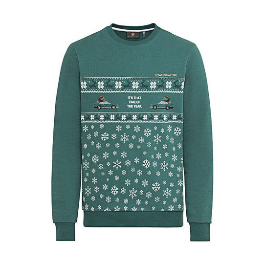 Porsche Holiday Christmas Sweater - Green
