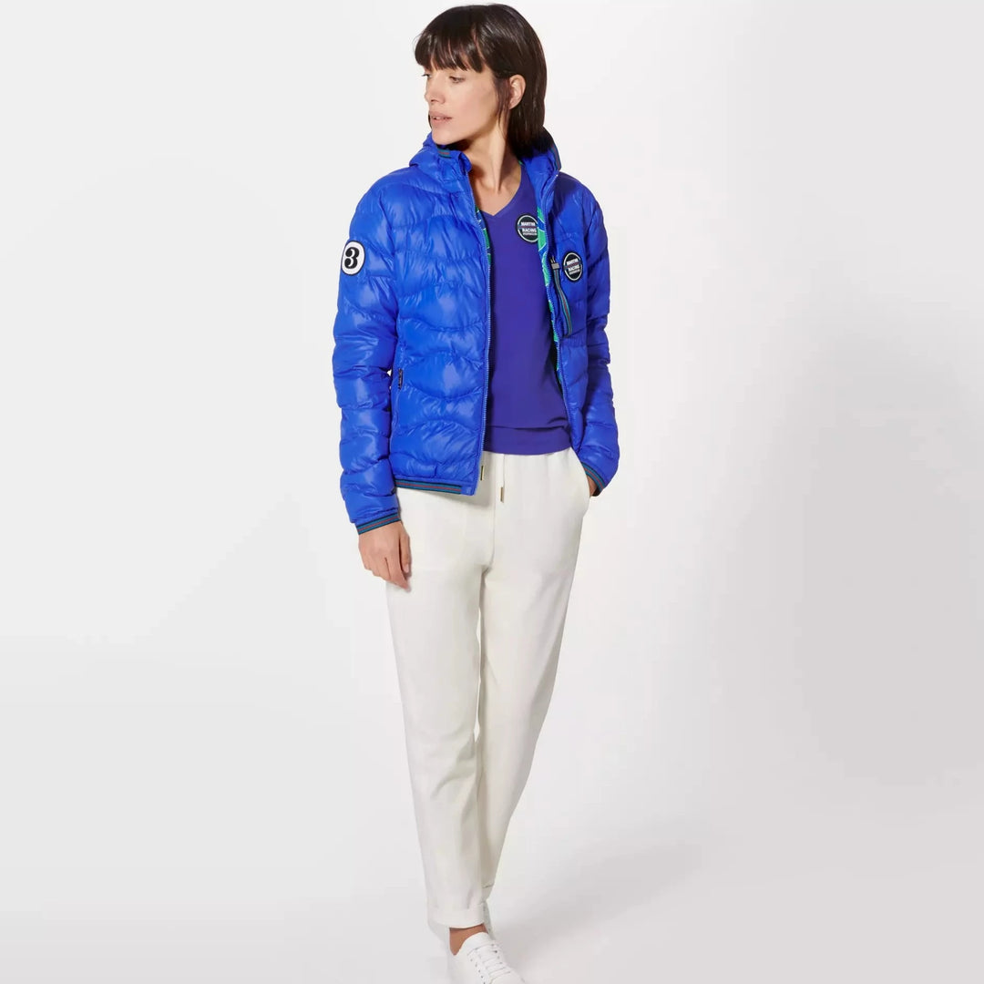 Porsche Ladies Reversible Quilted Jacket - Martini Racing (Hippie)