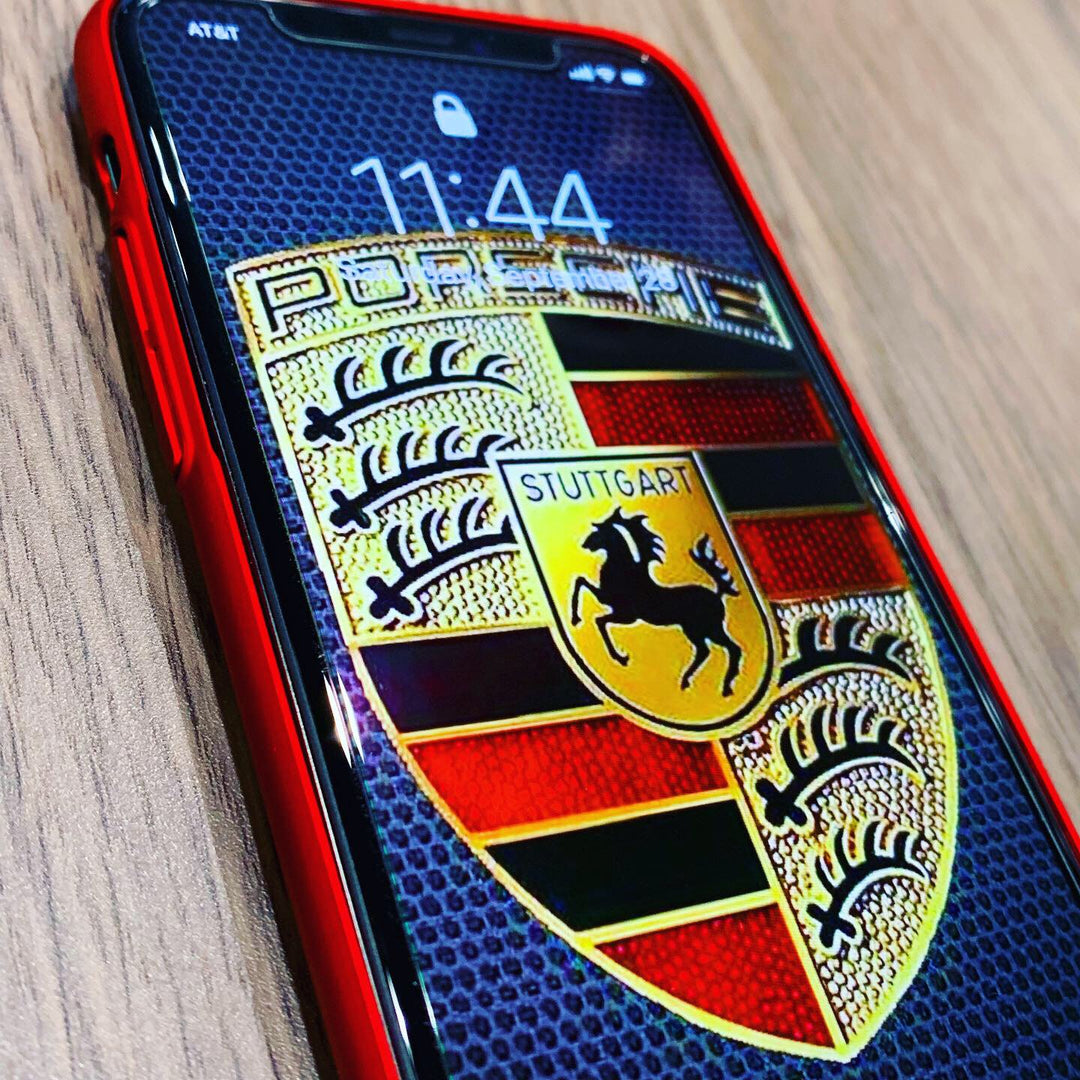 Porsche  iPhone Snap On Case - Red #23