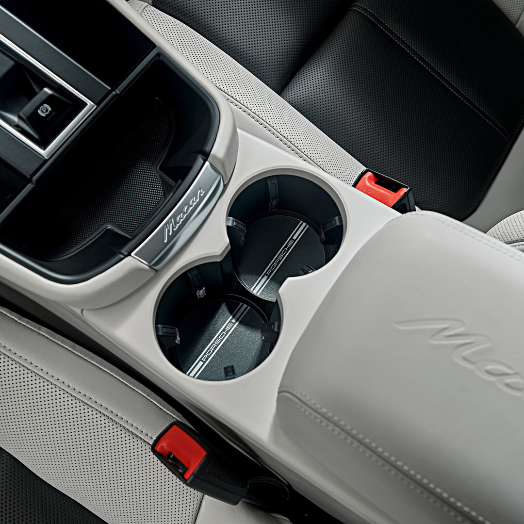 Porsche Cup Holder Insert Set / Coaster (85 mm) - Macan / Taycan