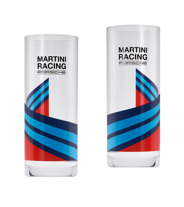 Porsche Long Glass Set - Martini Racing