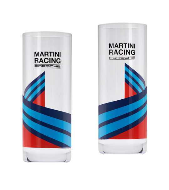 Porsche Long Glass Set - Martini Racing