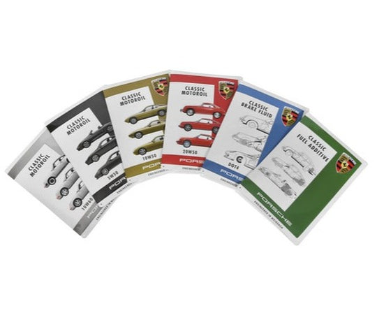 Porsche Classic Metal Plate Signs - Classic Motor Oil, Brake Fluid, Fuel Additive