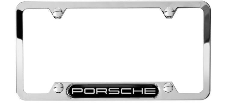 Porsche Stainless Steel License Plate Frame- PORSCHE