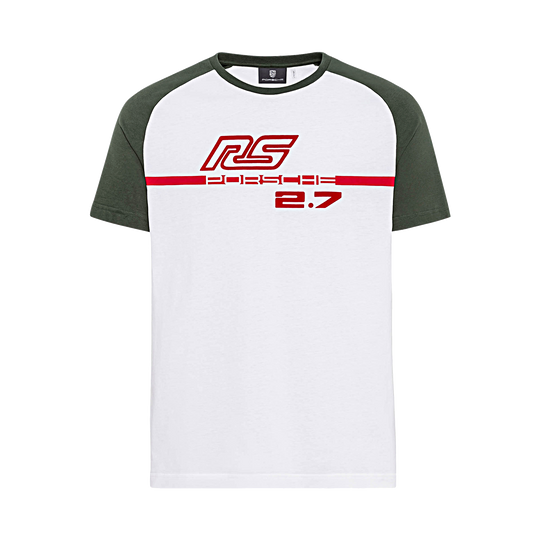 Porsche Mens T-Shirt (Green) - Carrera RS 2.7