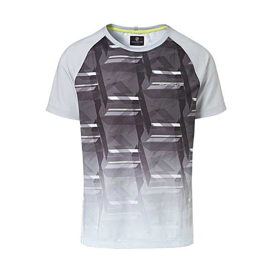 Porsche Men's T-Shirt Gray/Acid Green - Sport