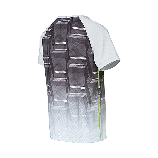 Porsche Men's T-Shirt Grey/Acid Green - Sport