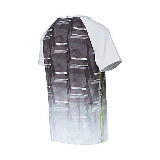 Porsche Men's T-Shirt Gray/Acid Green - Sport