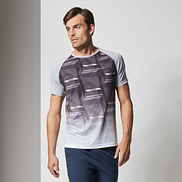 Porsche Men's T-Shirt Gray/Acid Green - Sport