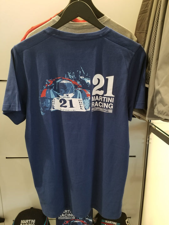 Porsche Collector's T-shirt, Blue #21 - Martini Racing