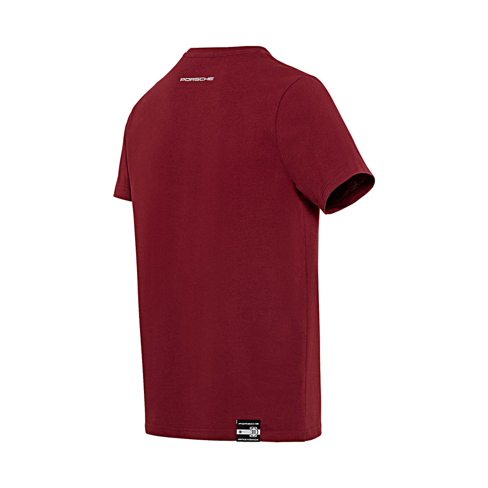 Porsche Crest Men's T-shirt (Red) - Essential