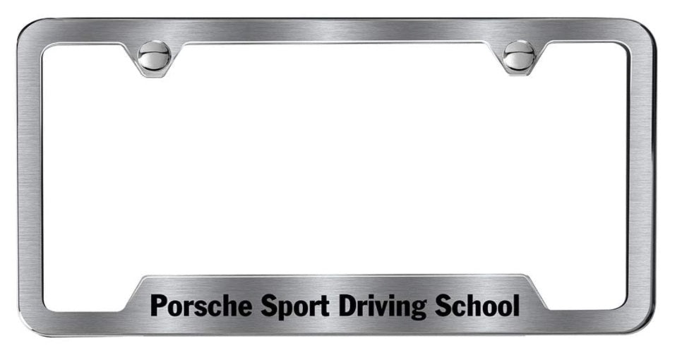 Porsche Porsche Sport Driving School License Plate Frame - Brush
